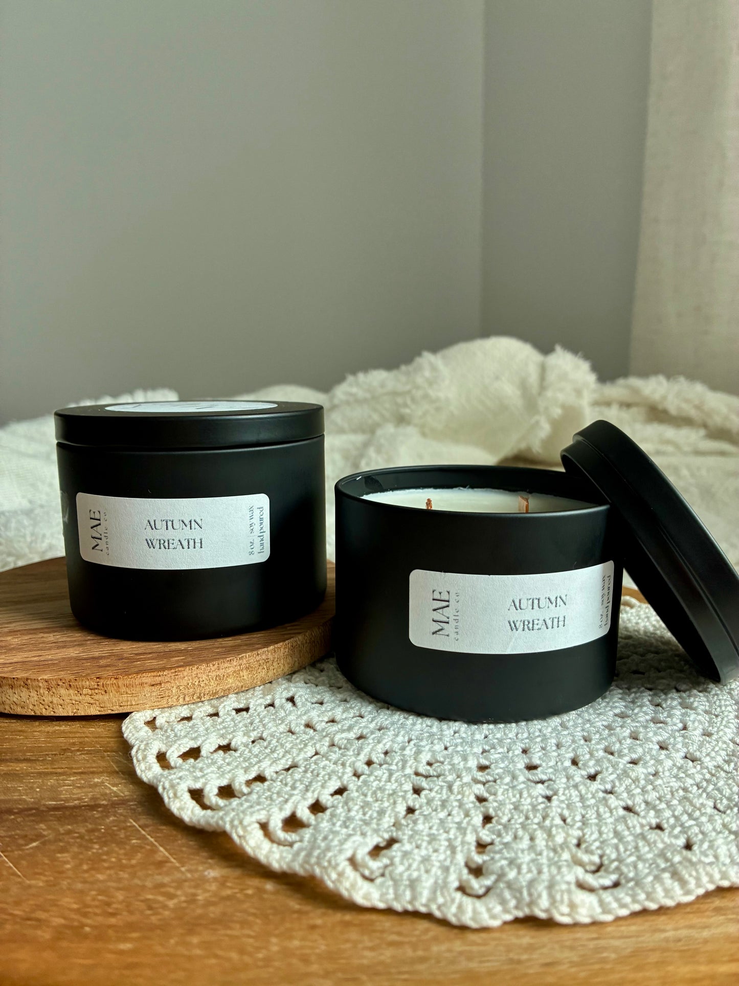 Black Tin Candle