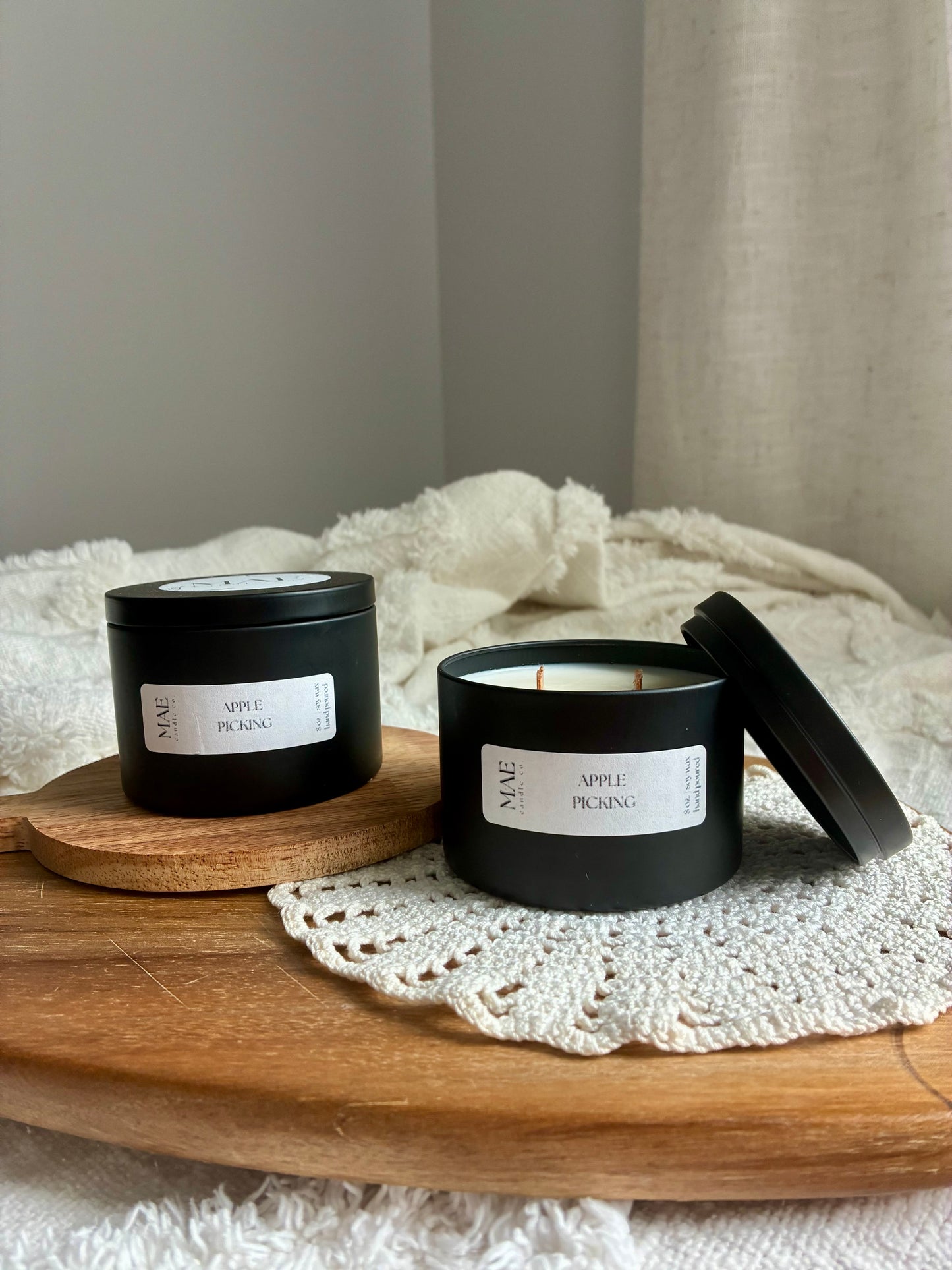 Black Tin Candle