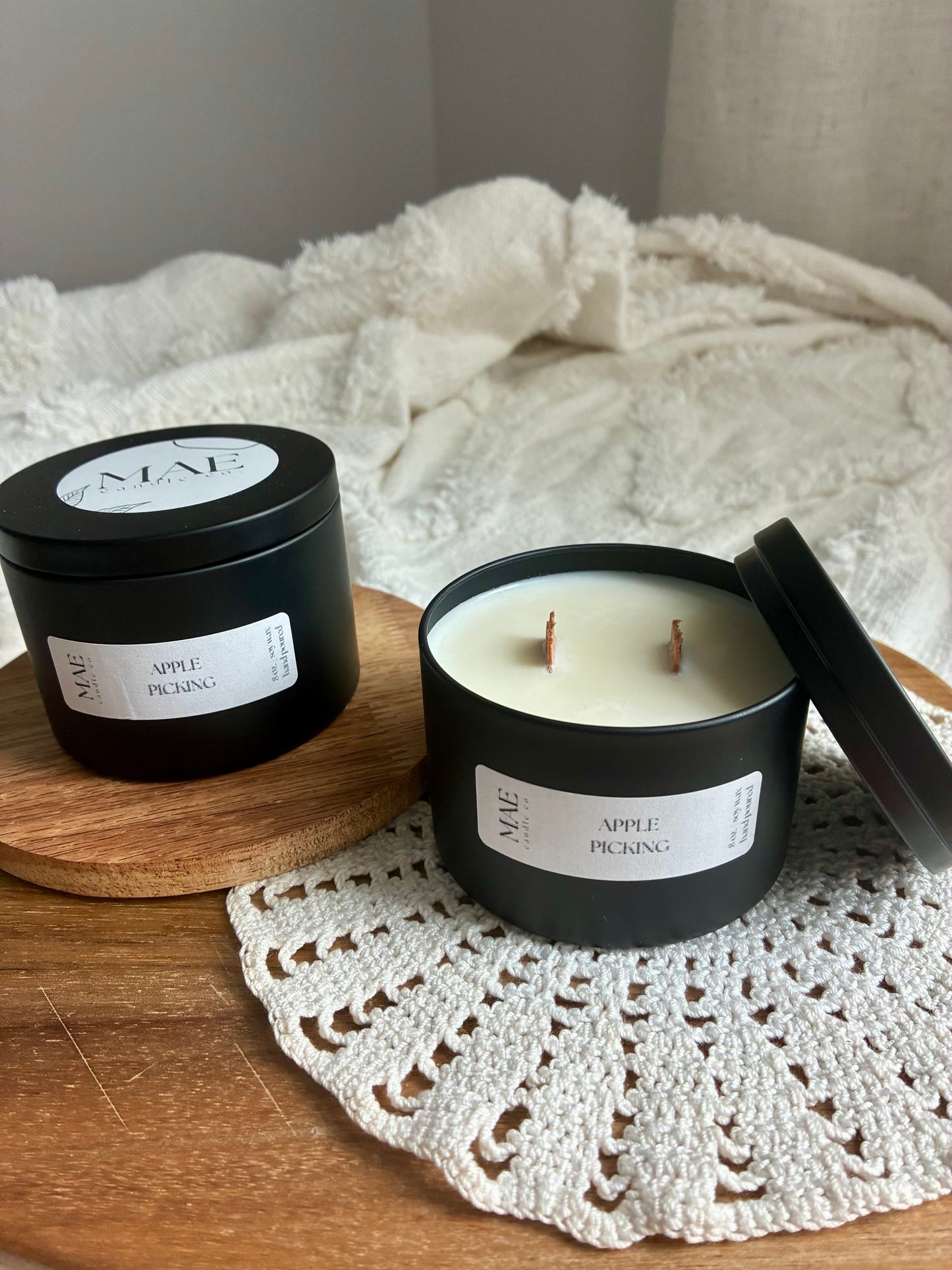 Black Tin Candle
