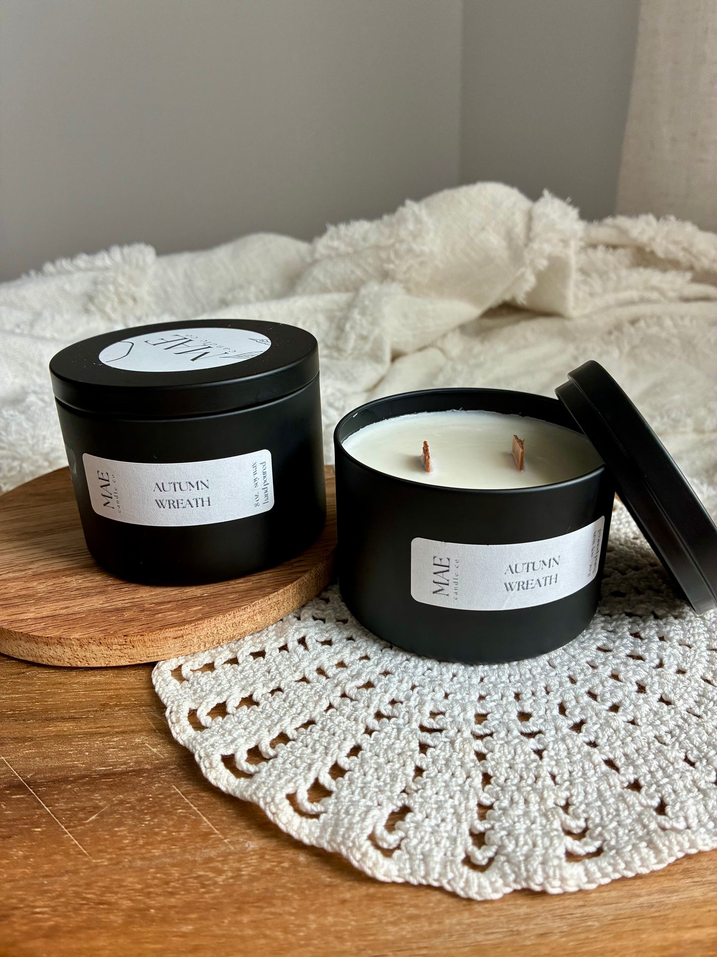 Black Tin Candle