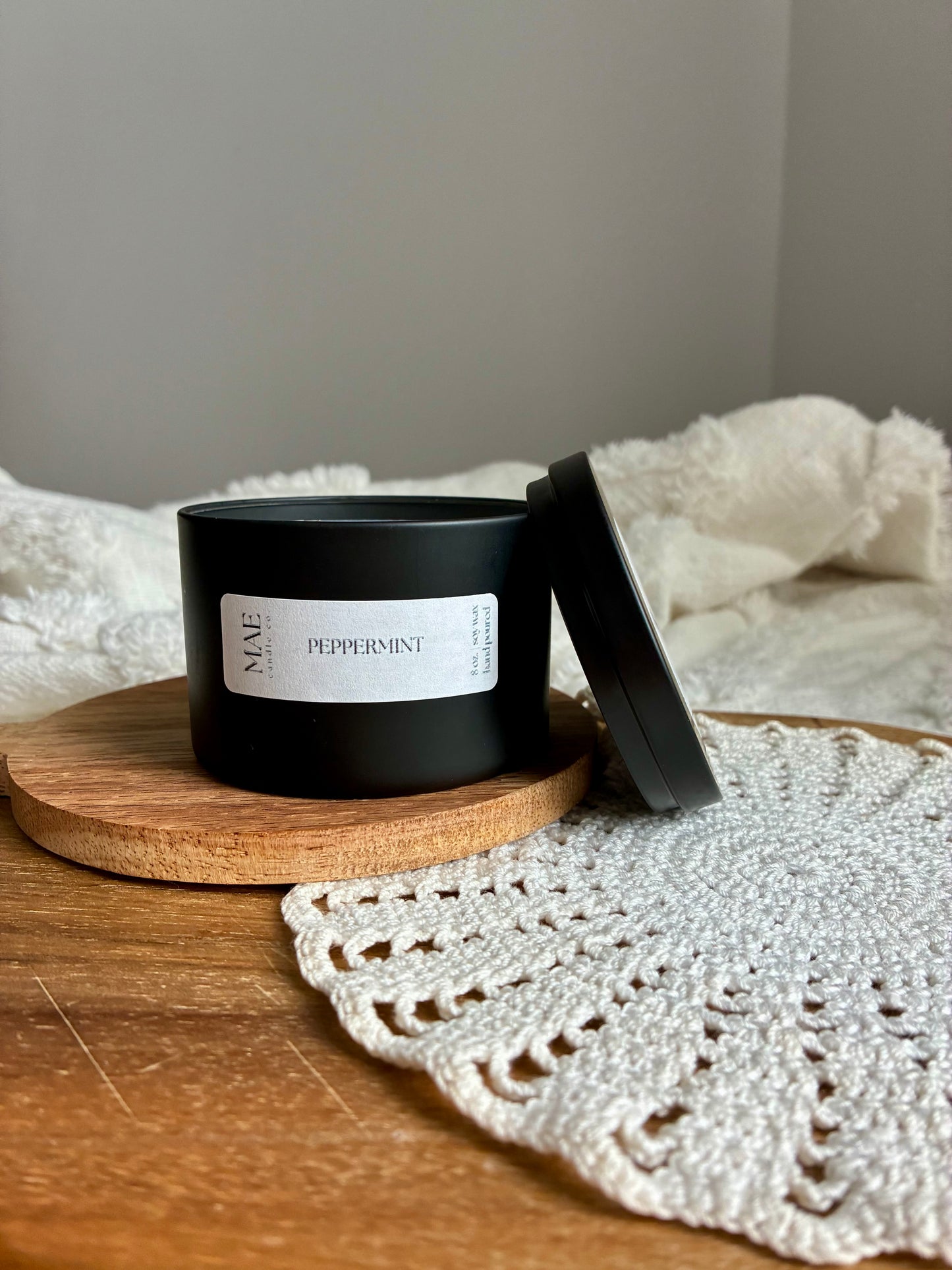 Black Tin Candle