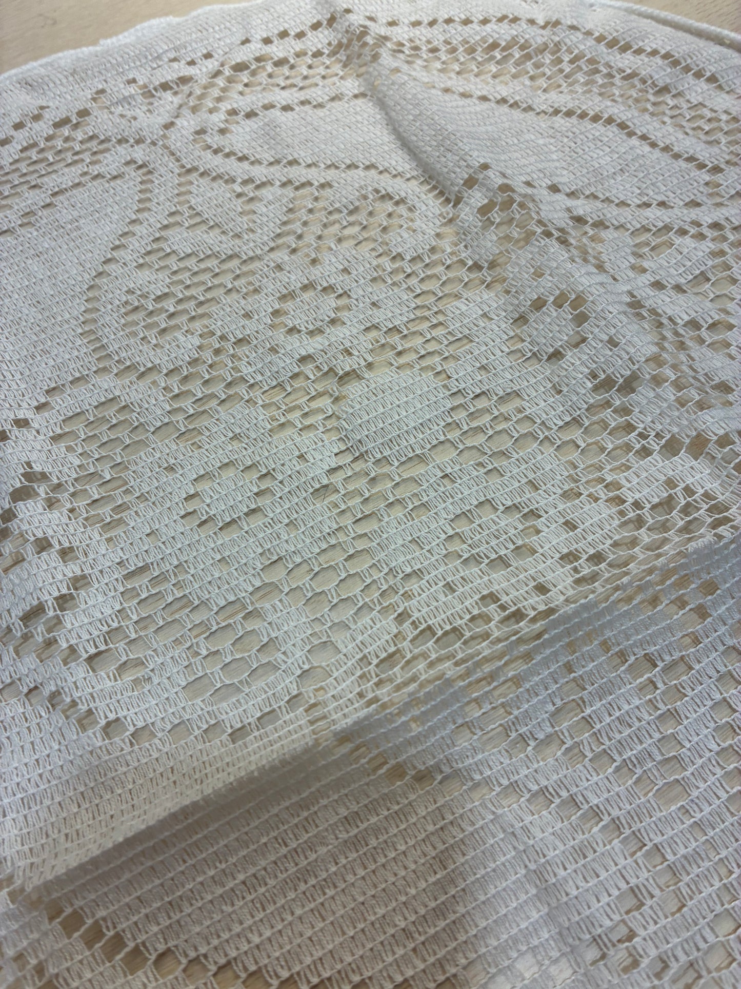Woven Nottingham Lace Doily