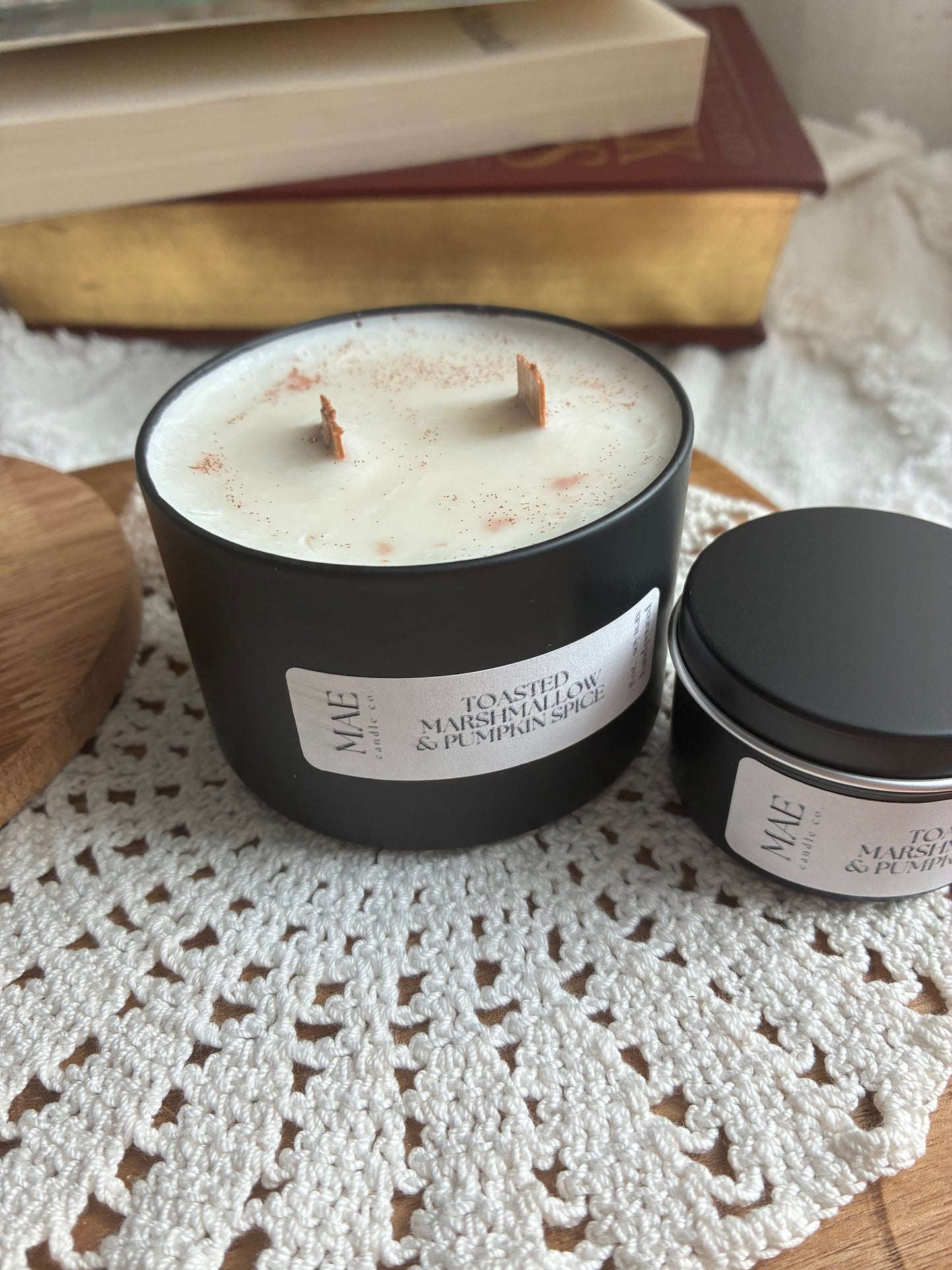 Black Tin Candle