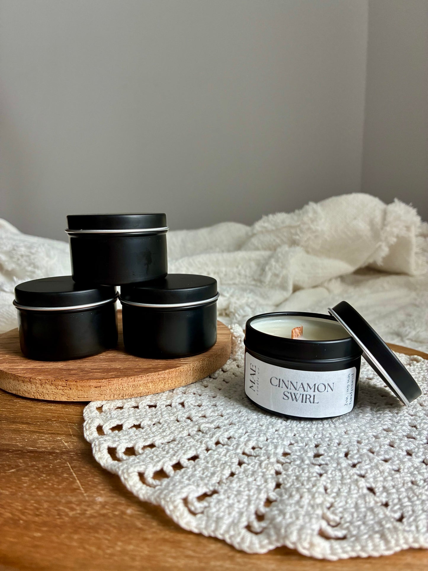 Mini Black Tin