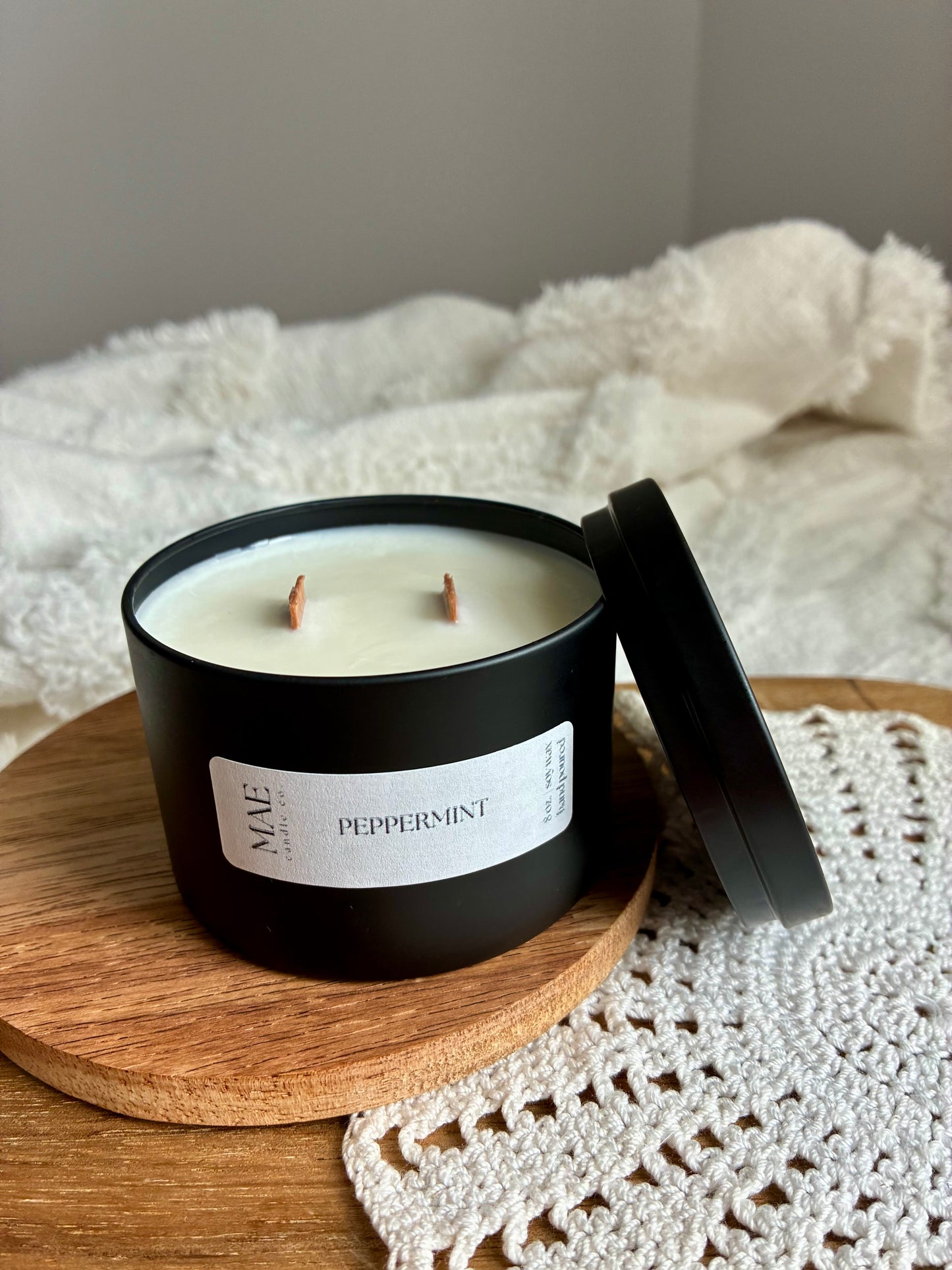 Black Tin Candle